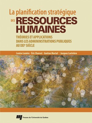 cover image of La planification stratégique des ressources humaines